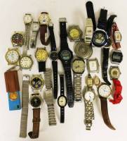 Набор различных часов и ремешков к часам, 29 шт (часы без батареек) Все на фото